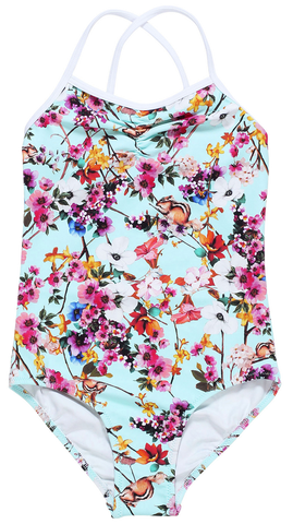 Luxury Flowers Girls Bikini